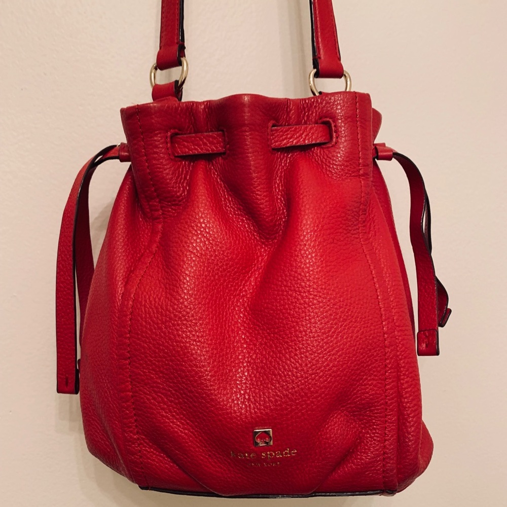 Kate Spade Red Bucket Bag